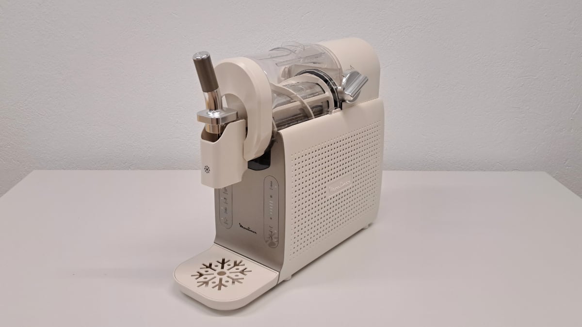 Esta máquina elabora helado casero en menos de una hora.