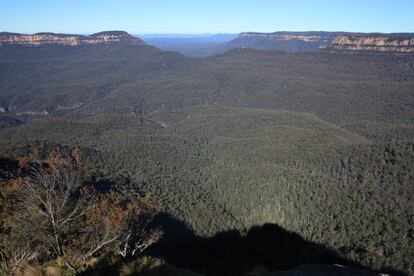 El parque natural de las Blue Mountains antes del incendio que arrasó 118.000 hectáreas en 2013.