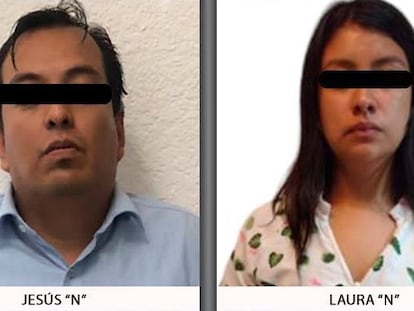 Jesús y Laura "N" en un cartel de búsqueda publicado por la Fiscalía del Estado de México.