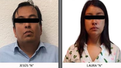Jesús y Laura "N" en un cartel de búsqueda publicado por la Fiscalía del Estado de México.