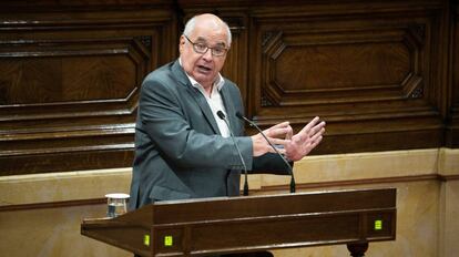 Lluís Rabell, este miércoles en el Parlament.