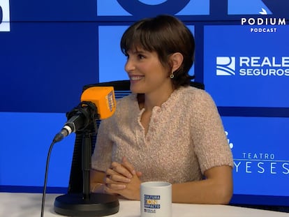 Verónica Echegui, durante su participación en el vídeo-podcast 'Cultura con impacto'.