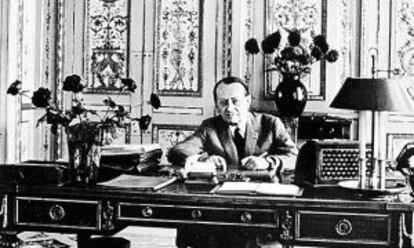 El novelista, teórico del arte y aventurero francés André Malraux fue durante 25 años estrecho colaborador de De Gaulle, que le convirtió en ministro de Cultura.