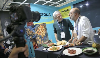 El Comidista no podía faltar a esta cita. En la imagen, entrevista al chef turco Cuneyt Asan.