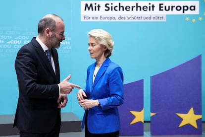 Manfred Weber y Ursula von der Leyen