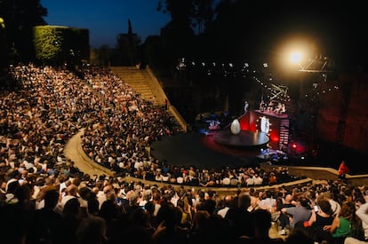 El anfiteatro Grec durante la representación.