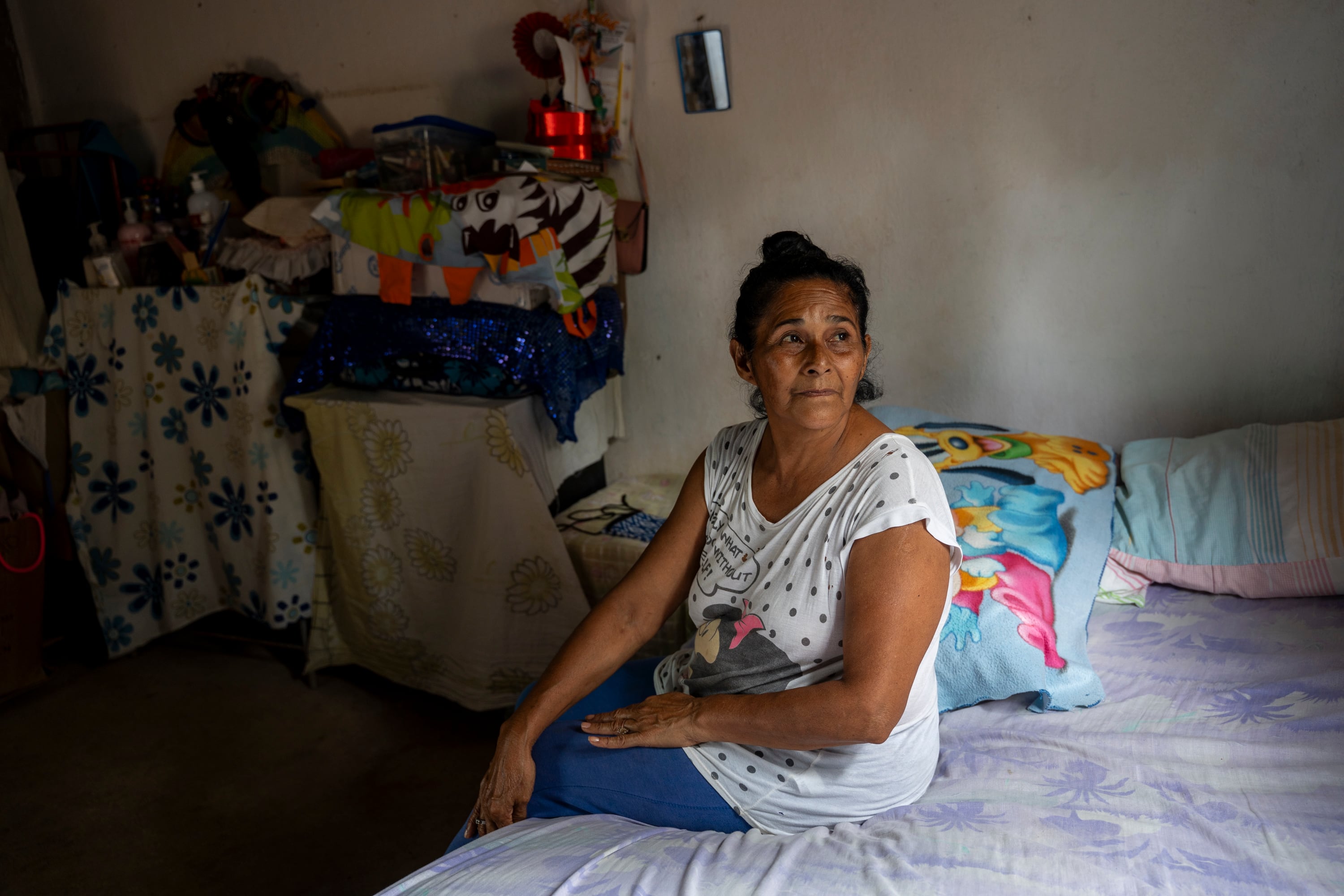 Rosaura Josefina Carillo, en su casa en La Esperanza.