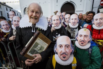 Un momento de la conmemoración de los 400 años de la muerte de Shakespeare, en Stratford-upon-Avon.