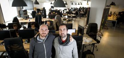 David Okuniev y Robert Muñoz, fundadores de Typeform. 