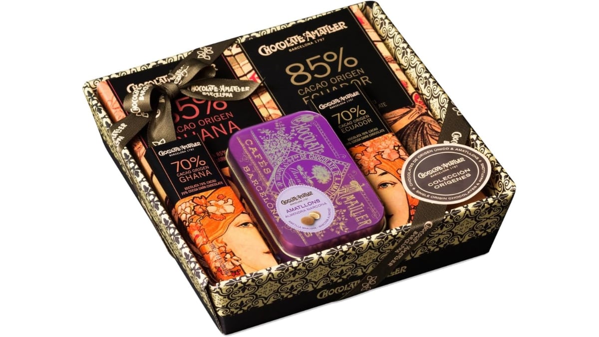 Caja de chocolates Amatller.