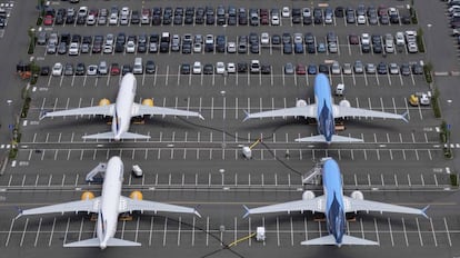 Aviones del modelo B737 MAX en la planta de Boeing en Seattle