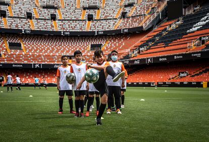 En el entrenamiento.



