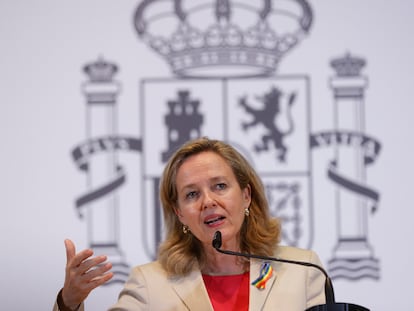 La vicepresidenta primera y ministra de Asuntos Económicos, Nadia Calviño.