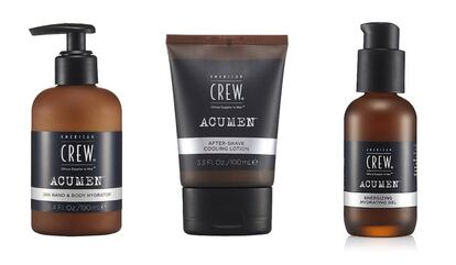 Tres de los nuevos productos que lanza American Crew.