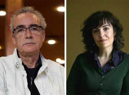 Los escritores Juan José Millás y Elvira Lindo.