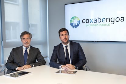 Enrique Riquelme, presidente de Coxabengoa, y Nacho Moreno, consejero delegado.