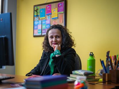 Sandra Mazo, en su oficina en Bogotá.