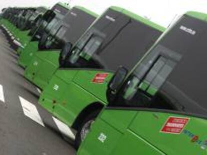 Presentación de autobuses interurbanos de Madrid. EFE/Archivo