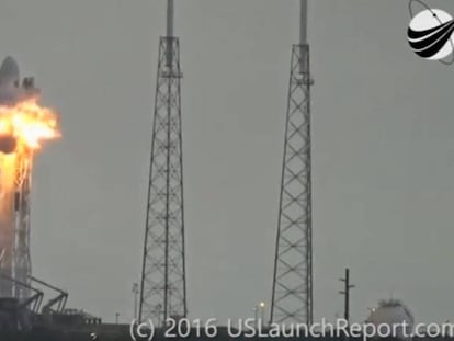 Explosión del cohete SpaceX Falcon 9 el pasado 1 de septiembre en el momento de su lanzamiento.