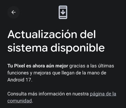 Llegada de Android 17 a los Pixel