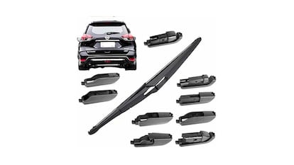 Lâminas de limpador de pára-brisa em um fundo branco.