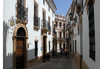 El edificio del hotel Montelirio, en la histórica calle de Tenorio de Ronda.