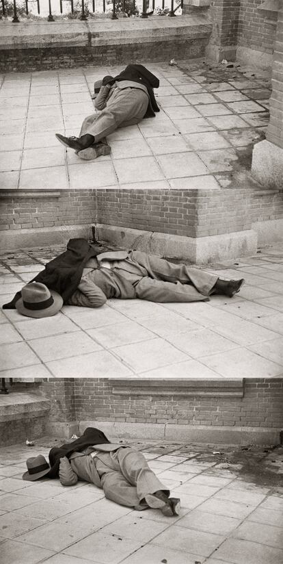 El cadáver de Calvo Sotelo, asesinado el 13 de julio de 1936 (Archivo Regional de la Comunidad de Madrid/ Fondo Martín Santos Yubero).