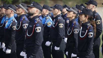 Policías municipales de Madrid, el 1 de septiembre de 2024.