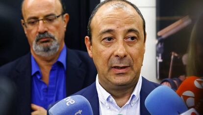 El responsable de Protección Social y Políticas Públicas de CCOO, Carlos Bravo, atiende a los medios.