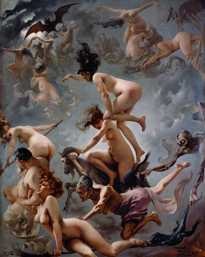 'Brujas yendo al Sabbath', por Luis Ricardo Falero (1878).