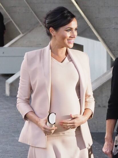 Meghan Markle, a su llegada al National Theatre, el 30 de enero de 2019.