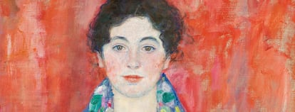 Detalle del ‘Retrato de la señorita Lieser’, de Gustav Klimt,