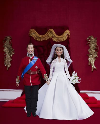 Las réplicas de juguete de Guillermo y Catalina en el día de su boda