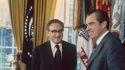 Henry Kissinger y Richard Nixon en 1973.