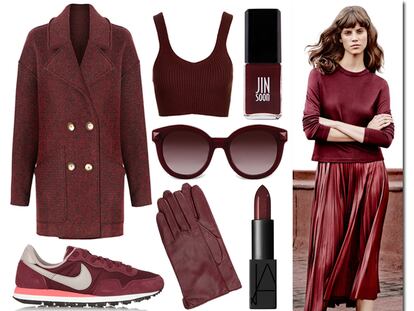 Más de 140 formas de vestir de burdeos