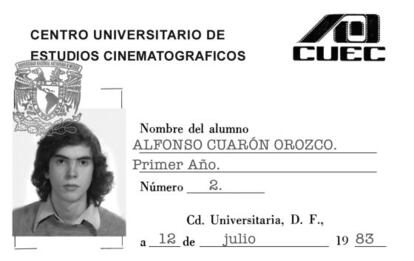 El carn&eacute; de estudiante del CUEC de Alfonso Cuar&oacute;n 