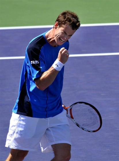 Andy Murray, durante la semifinal del torneo de Indian Wells.