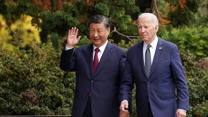 Xi Jinping y Joe Biden, durante la cumbre de la APEC en Woodside (California), en noviembre de 2023.