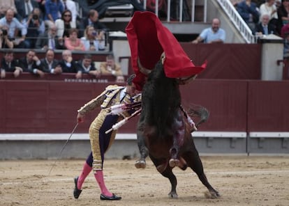 Iv&aacute;n Fandi&ntilde;o, ayer en Las Ventas. 