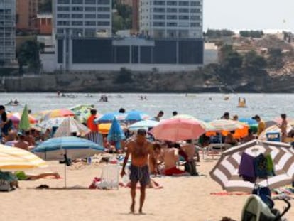 Los edificios Gemelos 28, en Punta Llisera, Benidorm.