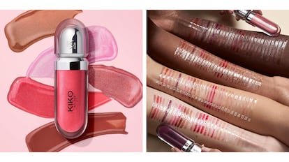 Este brillo de labios de Kiko está disponible en 30 tonos diferentes.