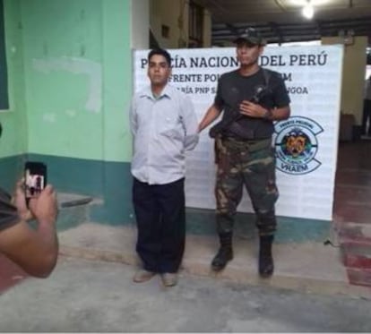 Félix Steven Manrique Gómez, de 35 años, detenido por la policía peruana.