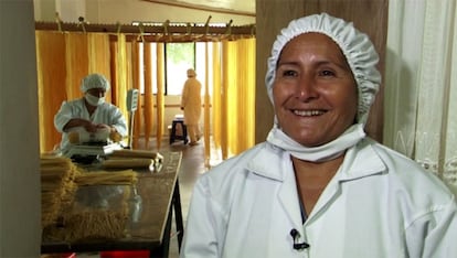 Mujeres trabajadoras en Perú.