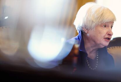 La secretaria del Tesoro de EE UU, Janet Yellen, el martes en Washington.