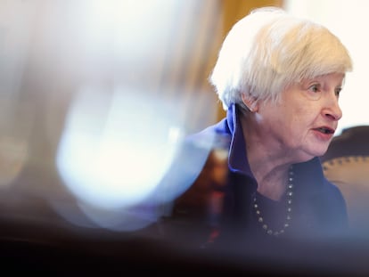 La secretaria del Tesoro de EE UU, Janet Yellen, el martes en Washington.