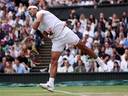 Así tuvo que cambiar Nadal su saque para aguantar el dolor en Wimbledon