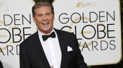 David Hasselhoff en los Globos de Oro, el pasado enero.