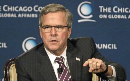 Jeb Bush, este miércoles en Chicago.