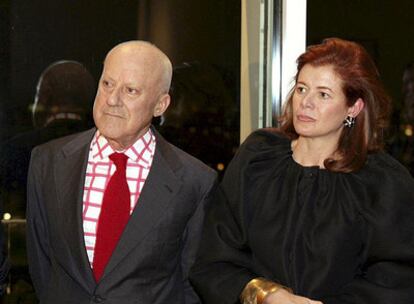 Norman Foster y Elena Ochoa, durante un acto el pasado enero.