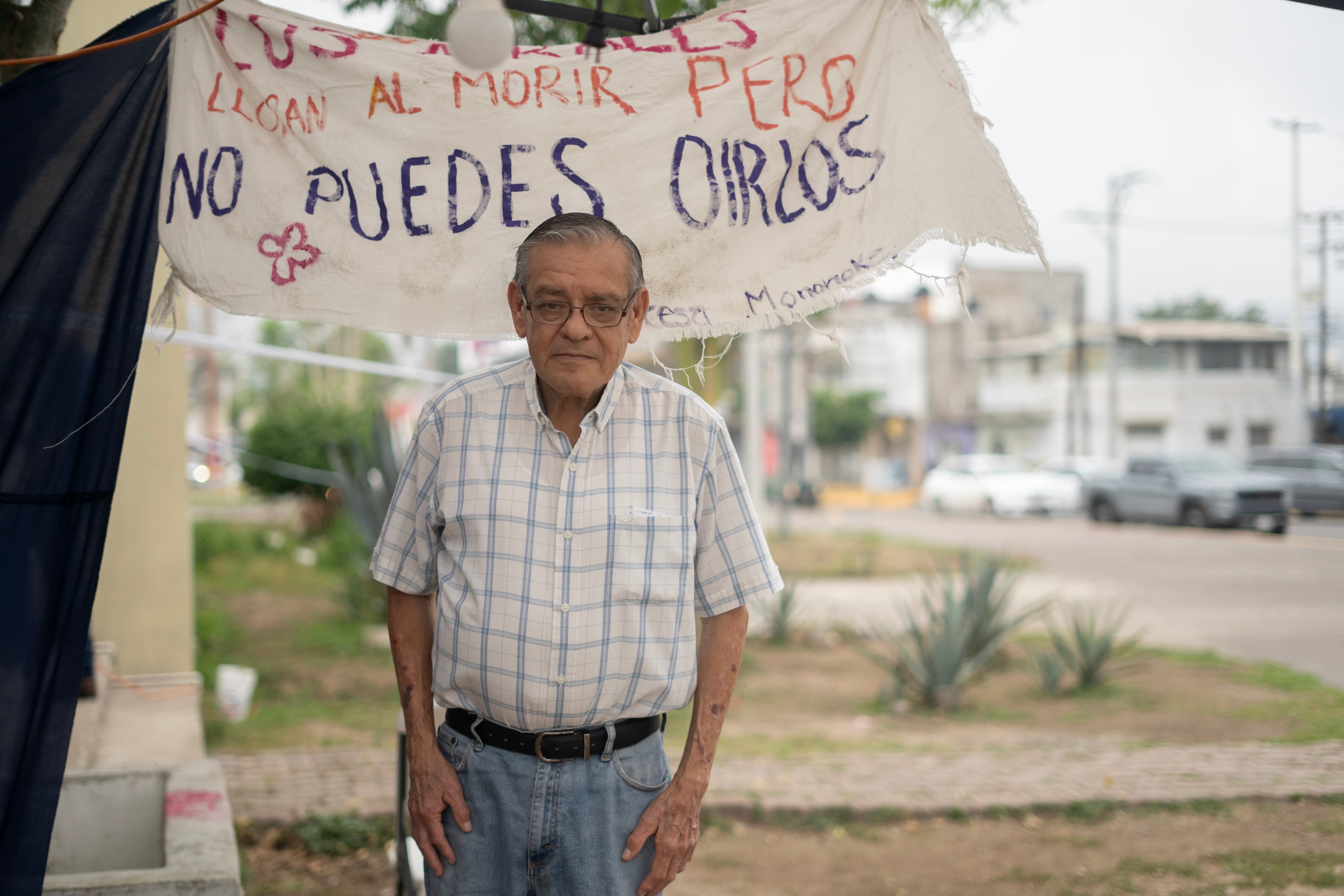 Jorge Lozano, de 67 años, vecino de la Ciudad de las Artes. 